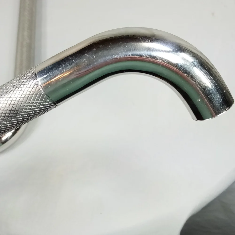 Set of 2 Chrome Textured Anti Slip Safety Shower Grab Bars